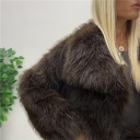 pelliccia sintetica foderata evergreen